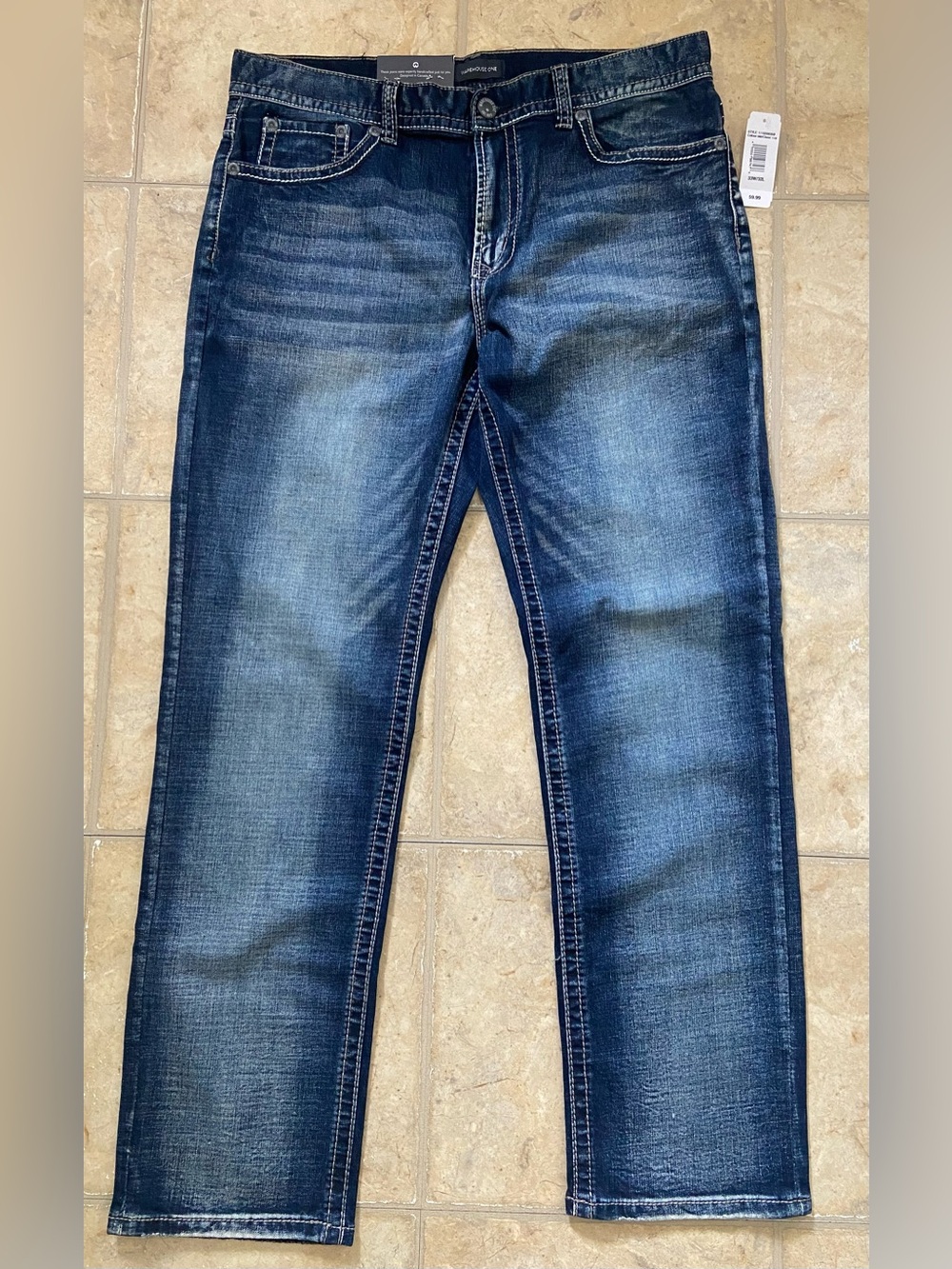 NWT Men’s Warehouse One Relaxed Straight Jeans SIZE 33W/32L